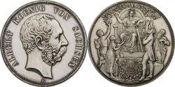 J 123 - Silbermedaille 5-Mark-Größe Sachsen Albert 1889.jpg