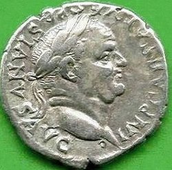 Denar Vespasianus C. 362 var.; RIC(neu) 1476 var. Av. IMP CAESAR VESPASIANVS AVG.jpg