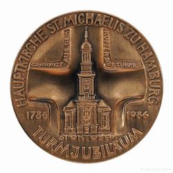 1986 Medaille Kupfer Hautkirche St. Michaelis Turmjubiläum_01 800x800 150KB.jpg