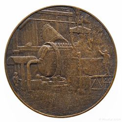 1928 Medaille Bronze Hauptversammlung Gesellschaft Deutscher Metallhütten u. Bergleute in Hamburg_02 800x800 150KB.jpg