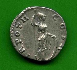 Denar Marcus Aurelius C. 608 Rv. TR POT II COS II. Minerva m. Schild re..jpg