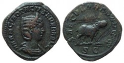 Otacilia Severa Sestertius RIC IV, p. 93, 200a.JPG