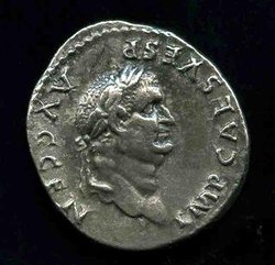 Denar Vespasianus RSC 387a Av. IMP CAES VESP AVG CEN. Äußerst seltene Legende!.jpg