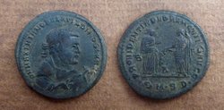 Maximianus Herculius Follis PROVIDENTIA DEORVM QVIES AVGG RIC VI 14b.jpg