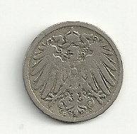 5 Pfennig; 1891; G; RS.jpg