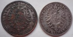 2 Mark 1876 D Falsch und echtes Vergleichsstück.JPG