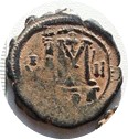 3 st. Bizantümische Imperium  Bronze Münzen . Justinian I. 527-565 AD. (Bronze half-follies ). b.jpg