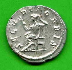 Ant. Philippus I. C. 215 Rv. SECVRIT ORBIS. Securitas m. Zepter li. sitzd..jpg