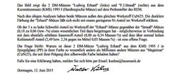 20150609 Untersucheung 2 DM-Münze Ludwig Erhard KMS 1995 J - 4.jpg