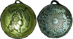 Medaille Ludovicus XIIII REX CHRISTIANISSIMUS MDCLXXX - NEC PLURIBUS IMPAR.gif