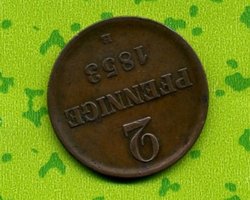 2 Pfennige  verm. georg V Hannover 1853 B  eingestellt.jpg
