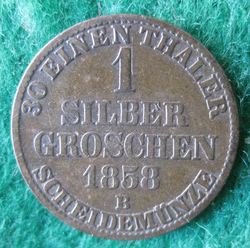 1853-1900 Nikolaus Fr.Peter, Silbergroschen 1858B, KM 18 (2).JPG