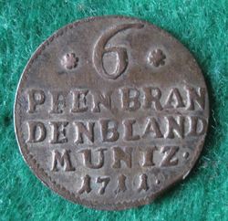 1701-1713 Friedrich I., 6 Pfennig 1711 HFH, KM 39 (2).JPG