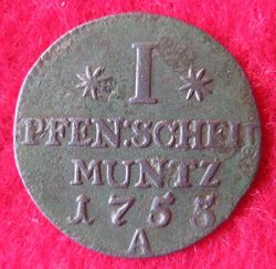 1740-1786 Friedrich II. 1 Pfennig 1755 A, KM 262,1 (2).JPG