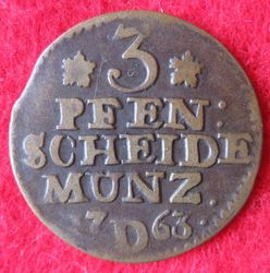 1740-1786 Friedrich II. 3 Pfennig 1763 D, KM A231 (2).JPG