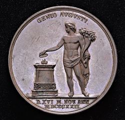 Medaille G.Loos F.König - Friedrich Wilhelm III. - 25jähriges Regierungsjubiläum - RV 003.JPG