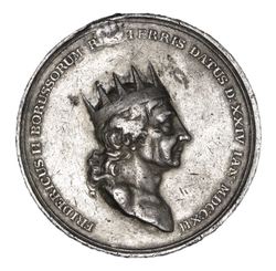 Medaille - D. Loos - 1786 - Tod Friedrich des Großen - Silber Henkelspur - AV.jpg