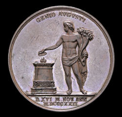 Medaille - G.Loos F.König - 1822 - Friedrich Wilhelm III. - 25jähriges Regierungsjubiläum - RV.jpg