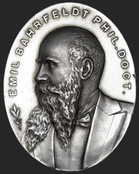 Medaille - M. Buchholz - Emil Bahrfeldt 50. Geburtstag 1899 - Heidemann 13 in Bronze versilbert - AV.jpg
