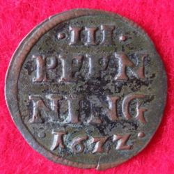 1610-1636 Johann Albrecht II. 3 Pfennig 1622 Groien,KM 37 (2).JPG