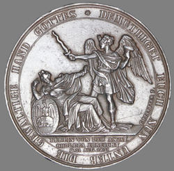 Medaille - Chr. Pfeuffer - Ende der Cholera in Berlin 1832 - Sommer P48 in Blei - AV.jpg