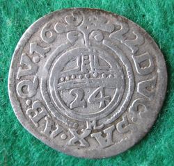 1618-1645 Dorothea Sophia, Groschen 1622 HL, KM 18 (2).JPG