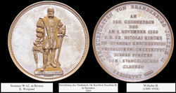 Medaille - E. Weigand - Errichtung des Denkmals für Kurfürst Joachim II. in Spandau - 1889 - Sommer W 62 in Bronze.jpg