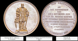 Medaille - E. Weigand - Errichtung des Denkmals für Kurfürst Joachim II. in Spandau - 1889 - Sommer W 62 in Bronze.jpg