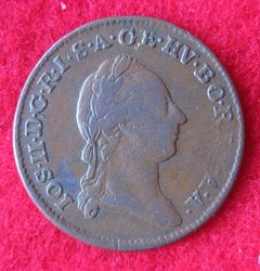 1765-1790 Joseph II. Halb-Kreuzer 1781 B, KM 2053 (1).jpg