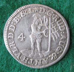 1666-1704 Rudolf August, 4 Mariengroschen 1688, KM 574 (1).JPG