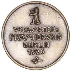 AB 16 B Bronzemedaille von Georges Morin auf die Vorgarten-Prämiierung Berlin 1926.jpg