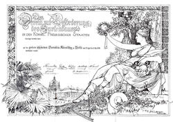 Gewinn einer Preismedaille „auf der großen allgemeinen Gartenbau-Ausstellung zu Berlin“ 1890 .jpg