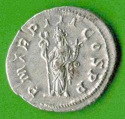 2. Exemplar Ant. Philippus I. C. 124 Rv. PM TR P III COS PP. Felicitas li. stehd..jpg