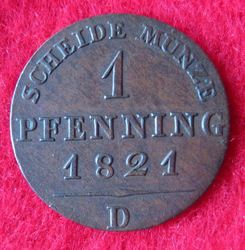 1797-1840 Friedrich Wilhlem III. 1 Pfennig 1821 D, KM 405 (2).JPG