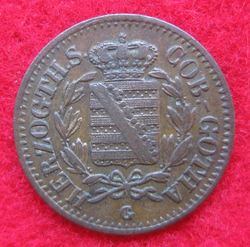 1806-1844 Ernst I. 1 Pfennig 1841; KM 82 (1).JPG