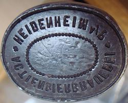 k-HDH Actienbrauerei Neff A.G. Heidenheim A.B. Siegelstempel - Schrift 30 x 24 mm.JPG