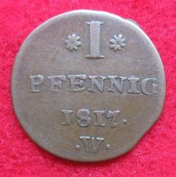 1813-1845 Georg Heinrich, Pfennig 1817 W, KM 88 var (2).JPG