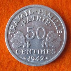 1940-1944 Vichy-Regierung, 50 Centimes 1942 (2).JPG