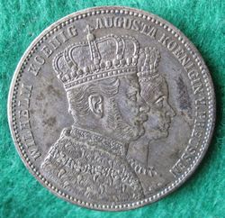 1861-1888 Wilhelm I. Taler 1861, Krönung, KM 488 (1).JPG