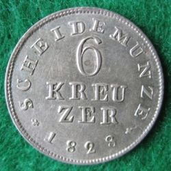 1806-1830 Ludwig I., 6 Kreuzer 1828, KM 290 (2).JPG