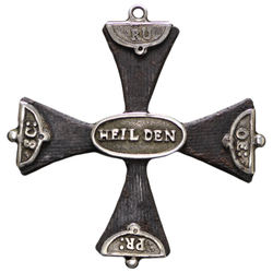 011 - Ehrenkreuz mit silbernen Aufschlägen - 1813 - Völkerschlacht bei Leipzig - Slg Julius 2648 - AV.jpg