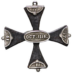 011 - Ehrenkreuz mit silbernen Aufschlägen - 1813 - Völkerschlacht bei Leipzig - Slg Julius 2648 - RV.jpg