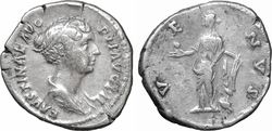 Denarius Faustina II 150 AD.jpg