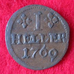 1767-1790 Ludwig-Günther II. 1 Heller 1769, KM 124 (2).JPG