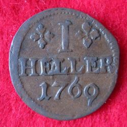 1767-1790 Ludwig-Günther II. 1 Heller 1769, KM 124 (2).JPG