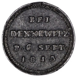 13 - Medaille - Siegespfennig 1813 Dennewitz - Daniel F. Loos - Sommer A165_12 in Eisenguss -RV.jpg