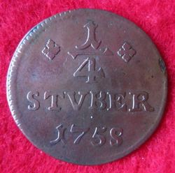 1706-1762 Johann Ludwig Adolf 0,25 Stüber 1758, KM 3 (2).JPG