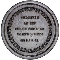 26 - Medaille Eisenguss 1815 - von C. Jacob - Auf die Befreiungskriege 1813-15 - Fer de Berlin (Berliner Eisen) - Olding Bnd II. 333 - RV.jpg