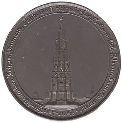 34 Medaille Fer de Berlin - Einweihung des Kreuzbergdenkmals 1821 - Eisenguss -AV.jpg