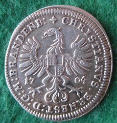 1655-1712 Christian Ernst, 4 Kreuzer 1704 GFN; KM 117 (1).JPG